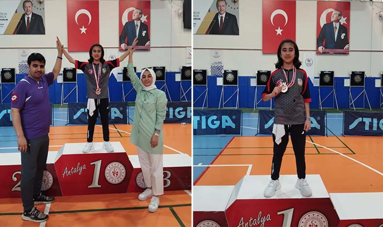 Şanlıurfalı minik, Türkiye dart şampiyonu oldu