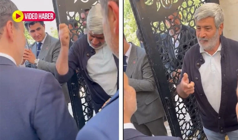 Fatih Erbakan, Şanlıurfa'da cami çıkışında şiirlerle karşılandı