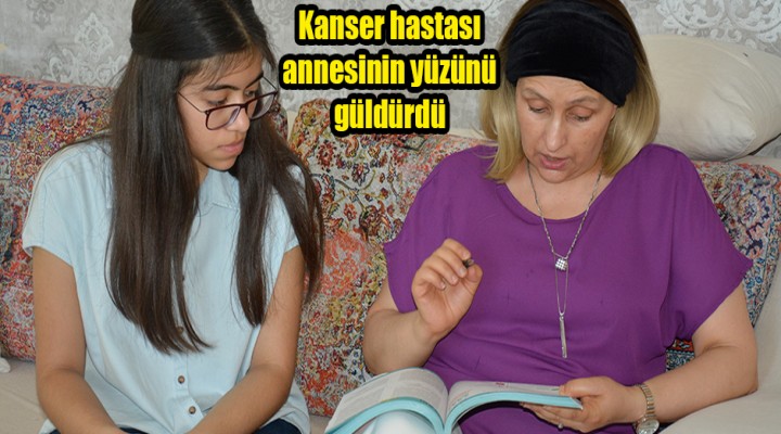 Kızının başarısı annesine moral oldu