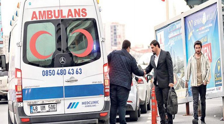 Parayı veren ambulansa biner!