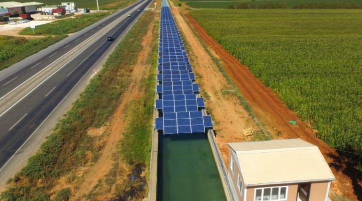 Sulama kanallarında güneş enerjisi dönemi