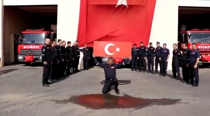 Urfalı İtfaiyecilerden Mehmetçiğe destek  