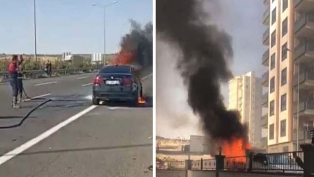 Şanlıurfa’da Araç Yangınları