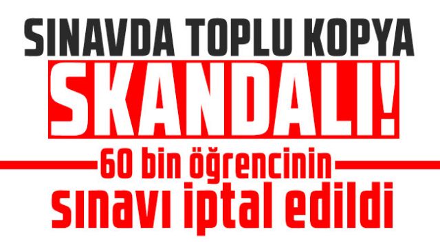 60 bin test iptal edildi!