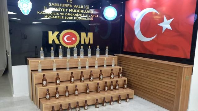 Şanlıurfa’da sahte alkol ele geçirildi