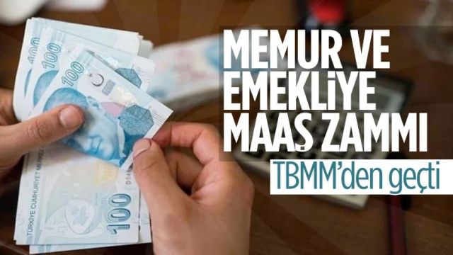 Memur ve emekli maaş artışlarını içeren kanun teklifi, Meclis'ten geçti