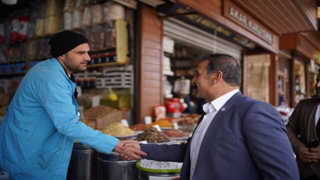 İYİ Parti Adayı Yetim Esnaf Ziyaretinde