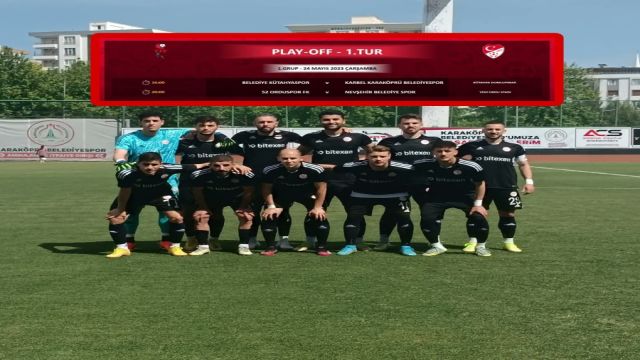 Karaköprü belediyespor'un play-of programı belli oldu