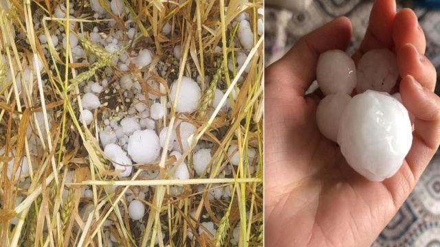 Şanlıurfa’da ceviz büyüklüğünde dolu yağdı!