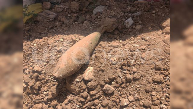 Şanlıurfa'da kazı sırasında patlamamış havan mermisi bulundu.