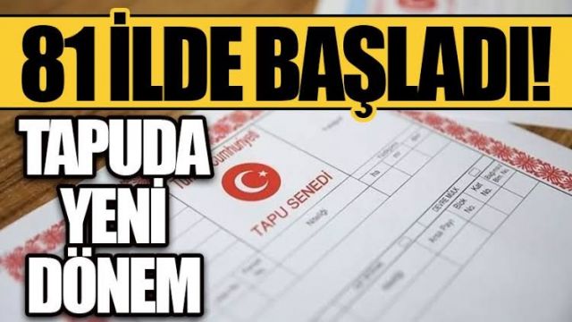 Tapuda yeni dönem! Artık noterde de yapılabilecek!