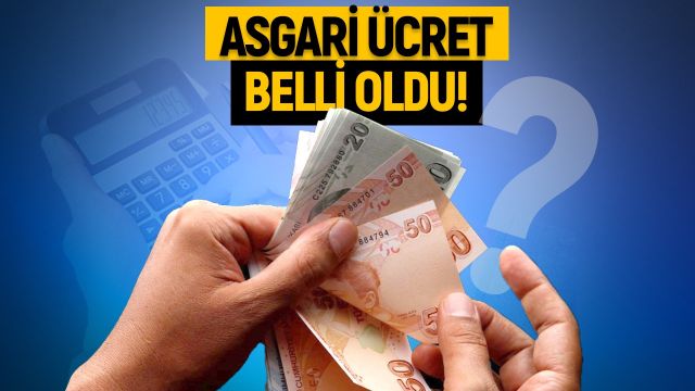 Yeni asgari ücret belli oldu