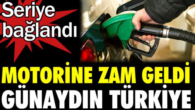 Motorinde yeni zam yolda!