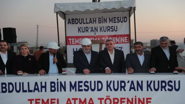 Abdullah Bin Mesud kuran kursunun temelleri atıldı