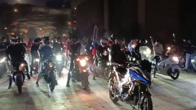 300 Motosikletçi Cumhuriyet Bayramı kutlaması turu attı