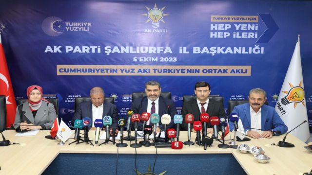 Ak Parti Urfa’dan olağanüstü büyük kongre öncesi basın açıklaması