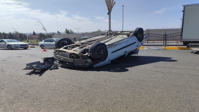 Şanlıurfa’da kaza araç takla attı: 1 yaralı