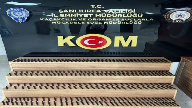 Şanlıurfa’da Emniyet güçleri 507 adet silah namlusu ele geçirdi