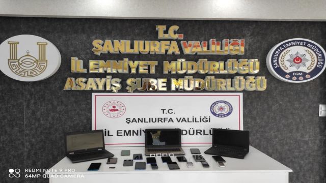 Şanlıurfa’da telefon dolandırıcılığı operasyonu