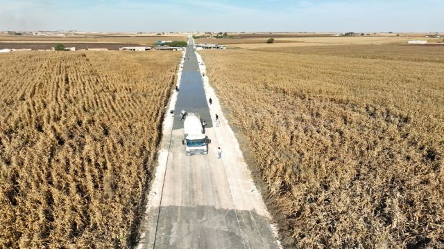 Şanlıurfa’da yol çalışmaları hız kesmeden devam ediyor