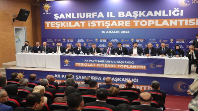 AK Parti Şanlıurfa Teşkilatı istişare toplantısı yaptı