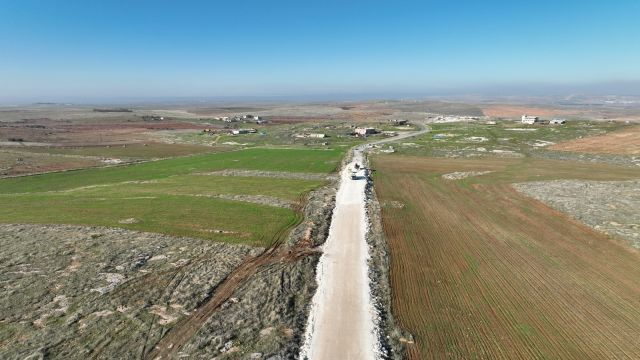 Şanlıurfa kırsalında yol çalışmaları sürüyor