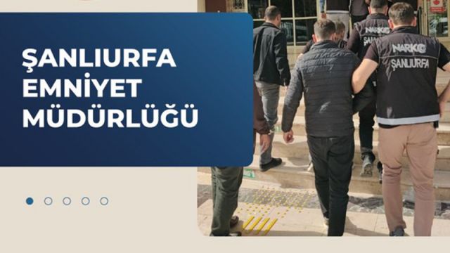 Şanlıurfa narkotik operasyonlarında 3 şahıs yakalandı