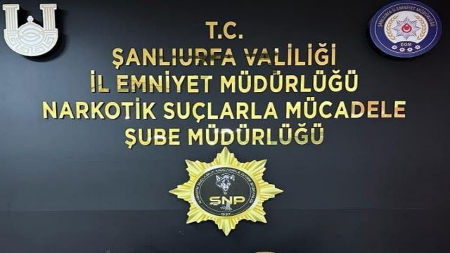 Şanlıurfa'da narkotik operasyonu düzenlendi