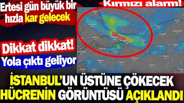 İstanbu'da şiddetli kar fırtınası bekleniyor!