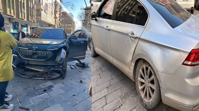 Şanlıurfa’da kaza yapan TOGG ağır hasar aldı