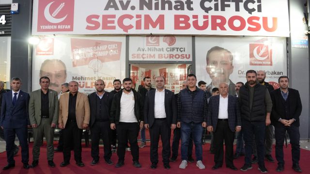 Nihat Çiftçi, seçim bürolarına Karaköprü halkını davet ediyor