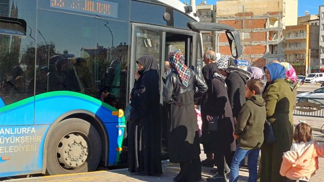 Şanlıurfa'da toplu taşıma ücretsiz oldu!