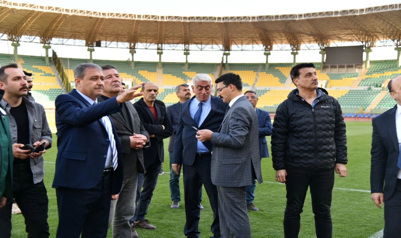 Büyük final öncesi Urfa'daki stadyumda inceleme