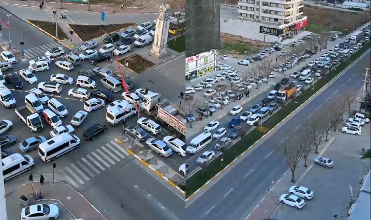 Karaköprü’de yine iftar saatinde trafik kilitlendi