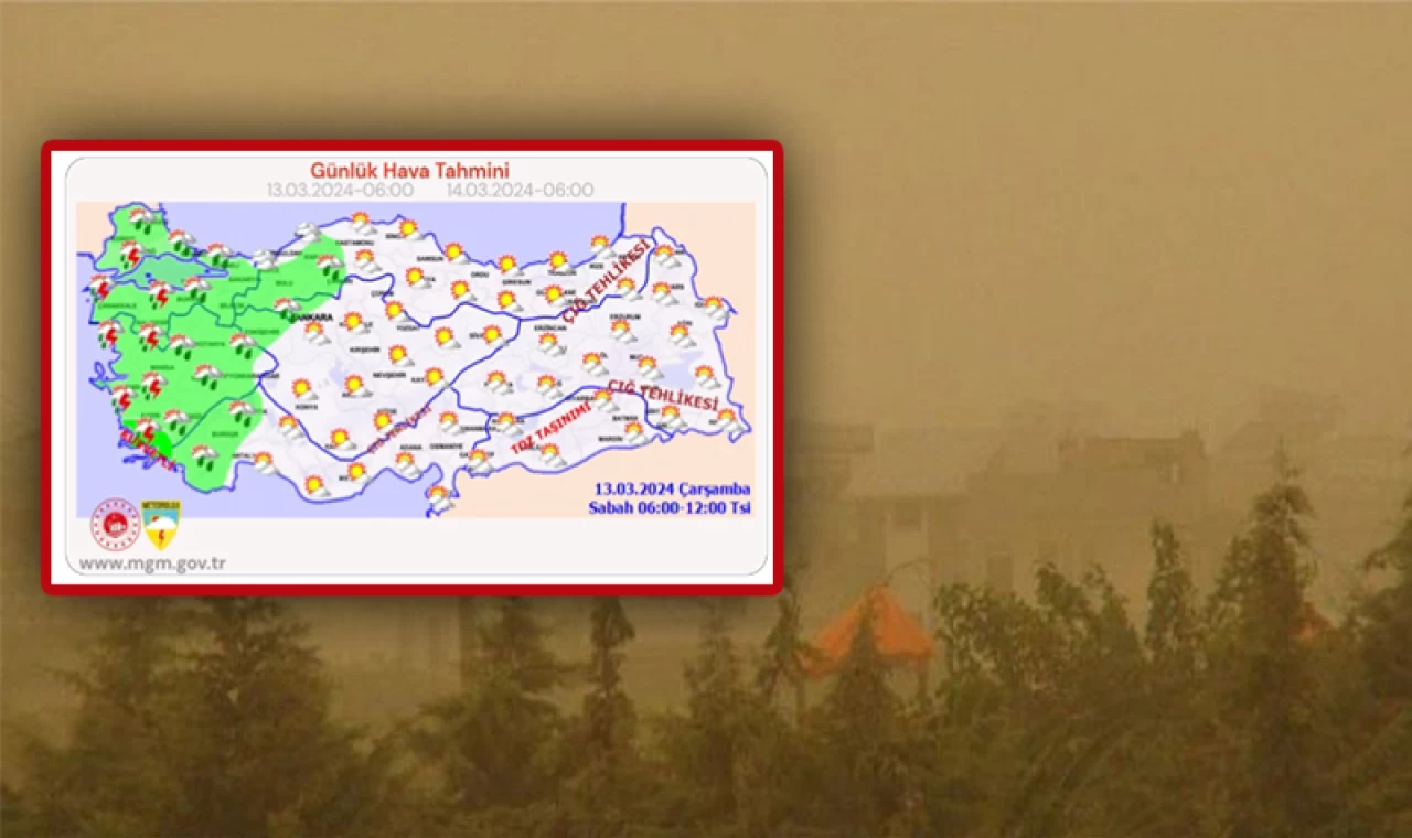 Meteoroloji uyardı toz taşımına dikkat!