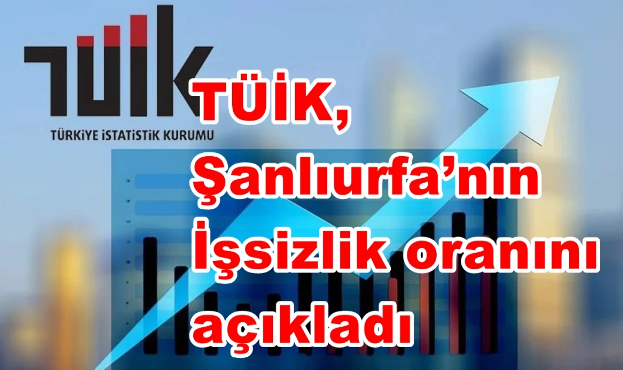 TÜİK, Şanlıurfa’nın işsizlik oranını açıkladı