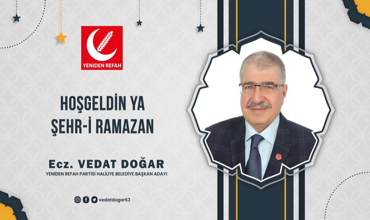 Vedat Doğar'ın Ramazan ayı mesajı.