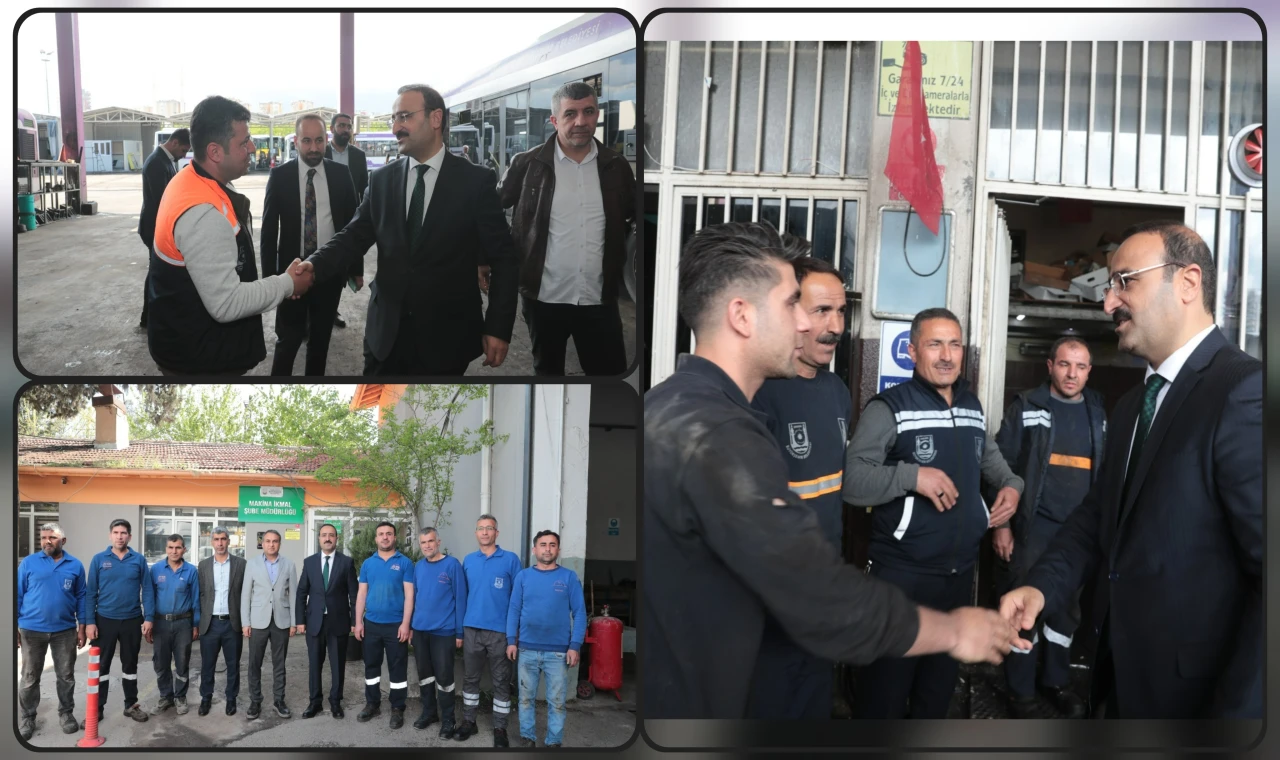 Başkanvekili Ahmet Aksoy, belediye personelinin bayramını kutladı