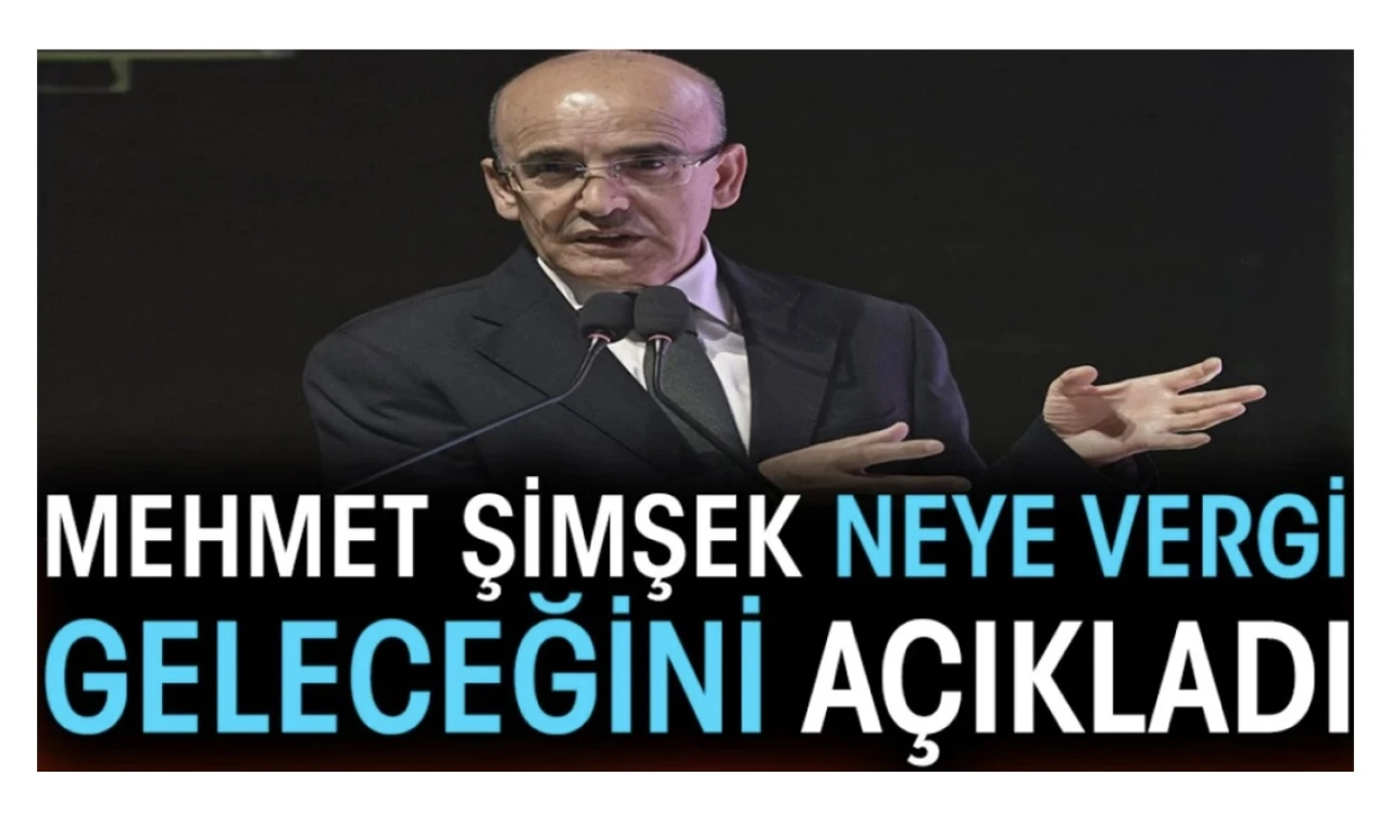 Mehmet Şimşek neye vergi geleceğini açıkladı