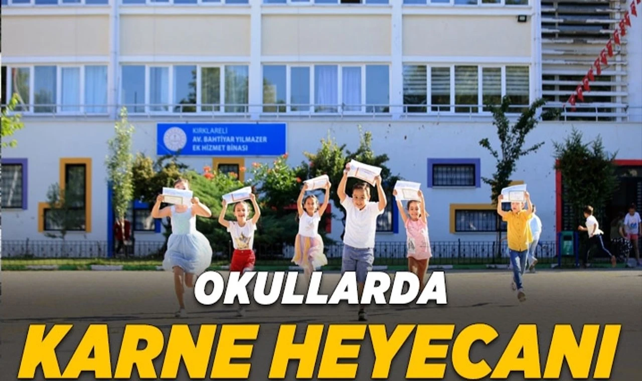 Okullarda Karne Sevinci: Milyonlarca Öğrenci Yaz Tatiline Başlıyor!