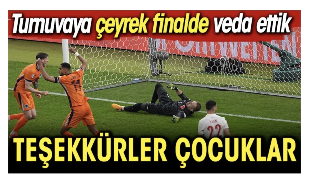 A Milli Takımımız, EURO 2024 turnuvaya çeyrek finalde veda etti.