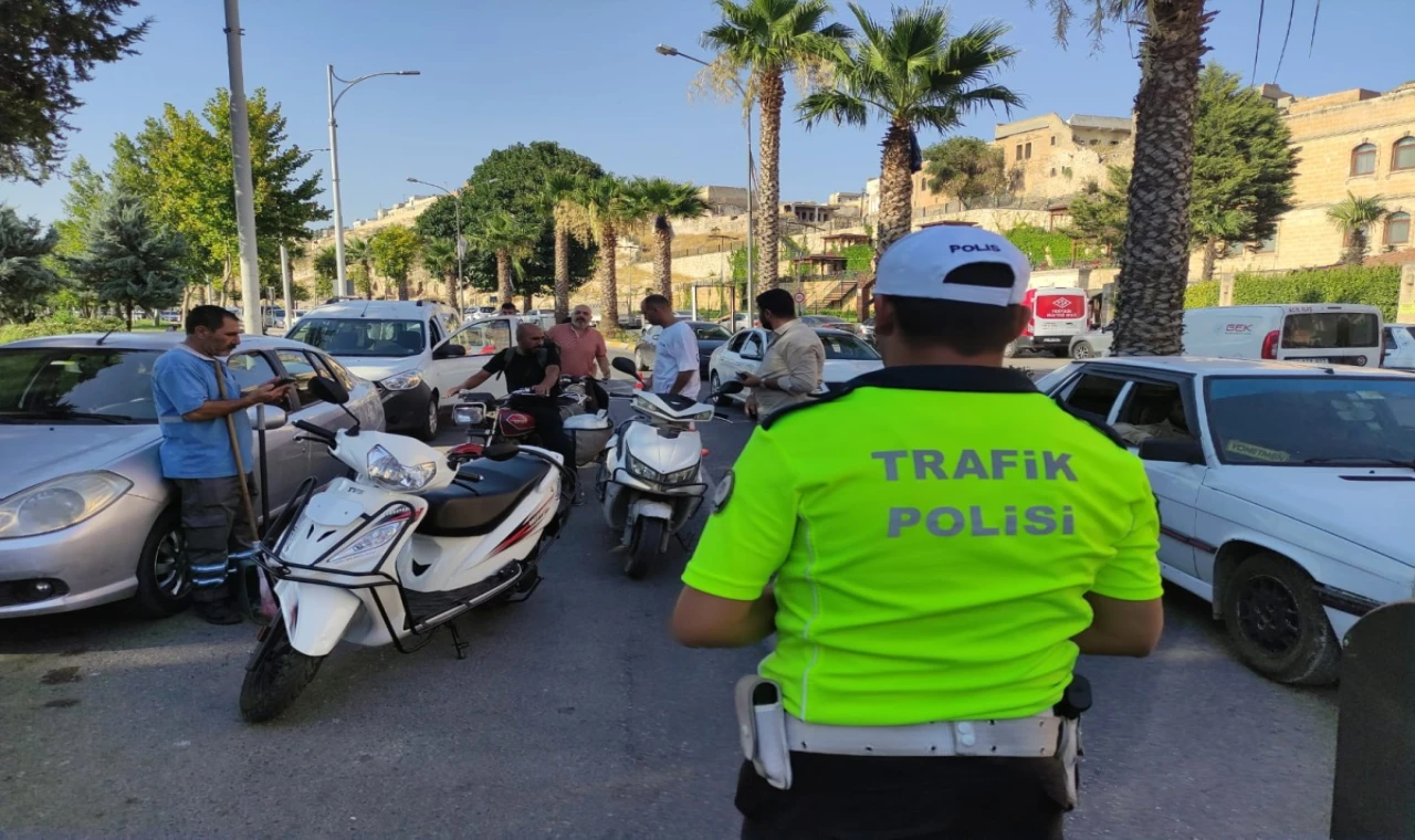 Şanlıurfa'da motosiklet sürücülerine denetim