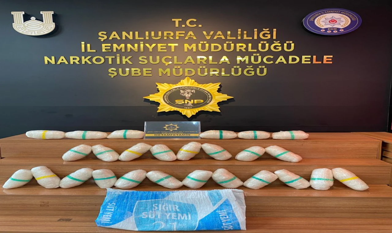 Şanlıurfa'da 26 kilo Metamfetamin ele geçirildi