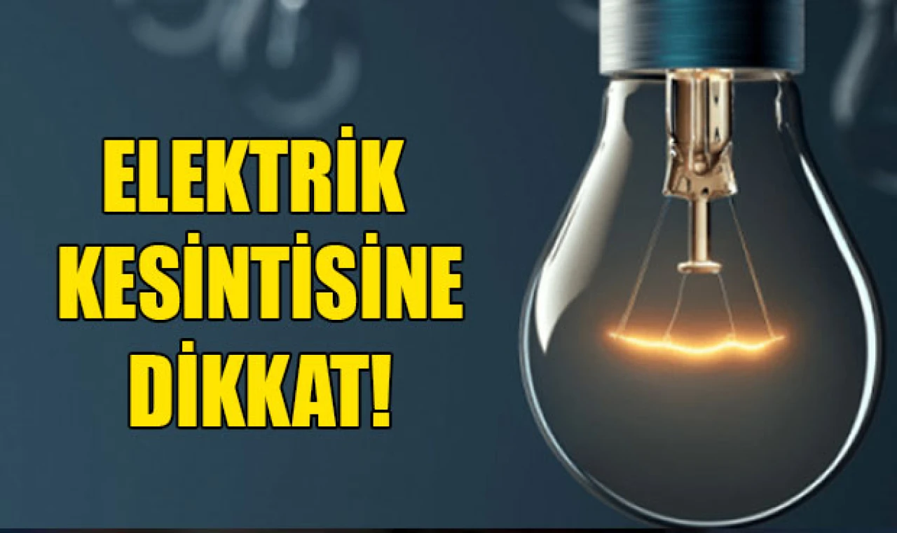 Şanlıurfa'da 3 ilçede elektrik kesilecek