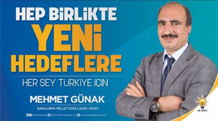 Mehmet Günak AK Parti’den Aday Adayı Oldu