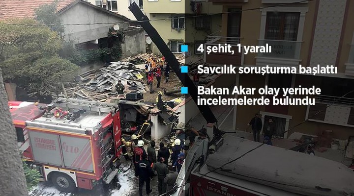 İstanbul Sancaktepe'de askeri helikopter düştü: 4 şehit