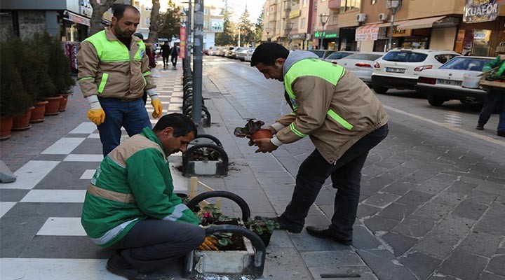 Bahçelievler çiçeklerle donatıldı