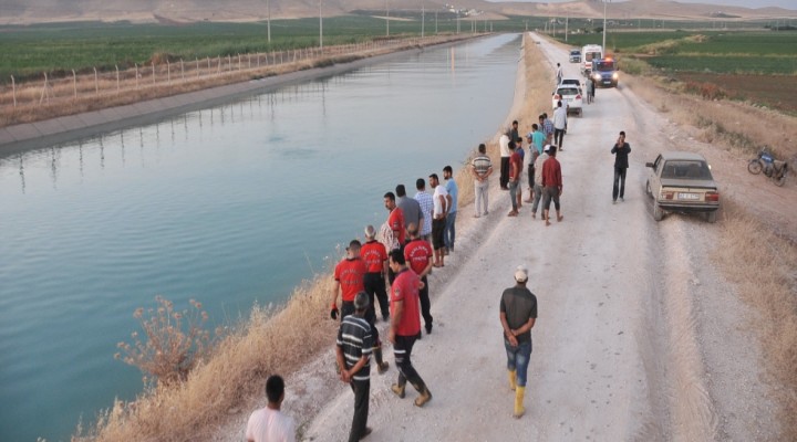 Şanlıurfa'da sulama kanalına giren Suriyeli kayboldu