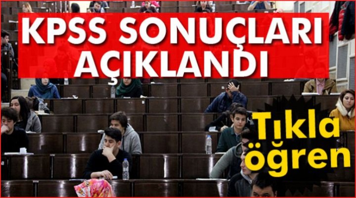 KPSS önlisans sonuçları bugün açıklandı!