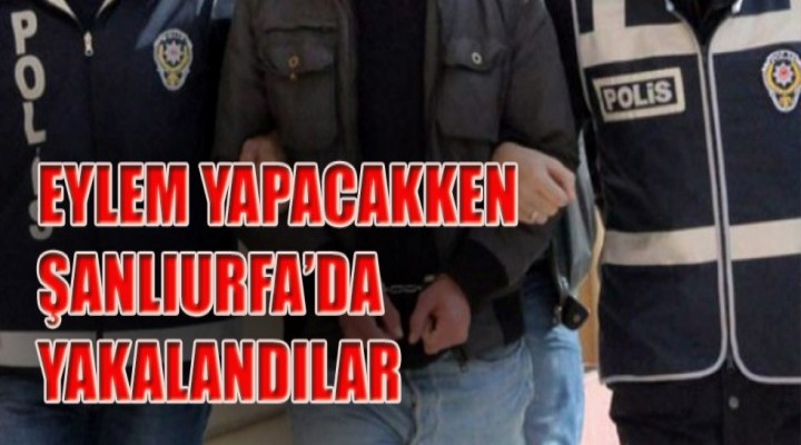 Şanlıurfa’da eylem hazırlığındaydılar yakalandılar